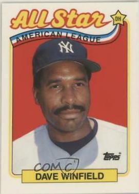 1989 Topps Tiffany Dave Winfield [All Star] #407 card
