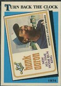 1989 Topps Tiffany Hank Aaron [Turn Back the Clock] #663 card