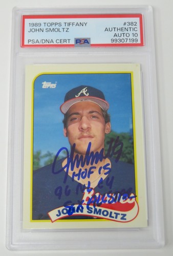 1989 Topps Tiffany John Smoltz #382 card