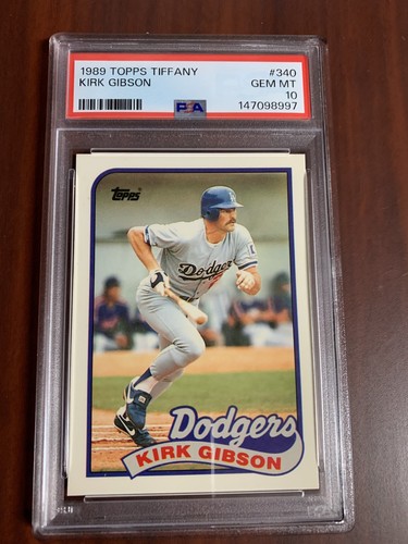 1989 Topps Tiffany Kirk Gibson #340 card