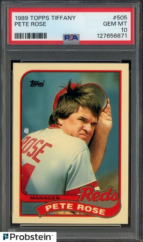 1989 Topps Tiffany Pete Rose #505 card