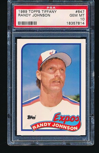 1989 Topps Tiffany Randy Johnson #647 card