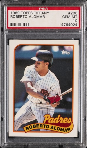 1989 Topps Tiffany Roberto Alomar #206 card