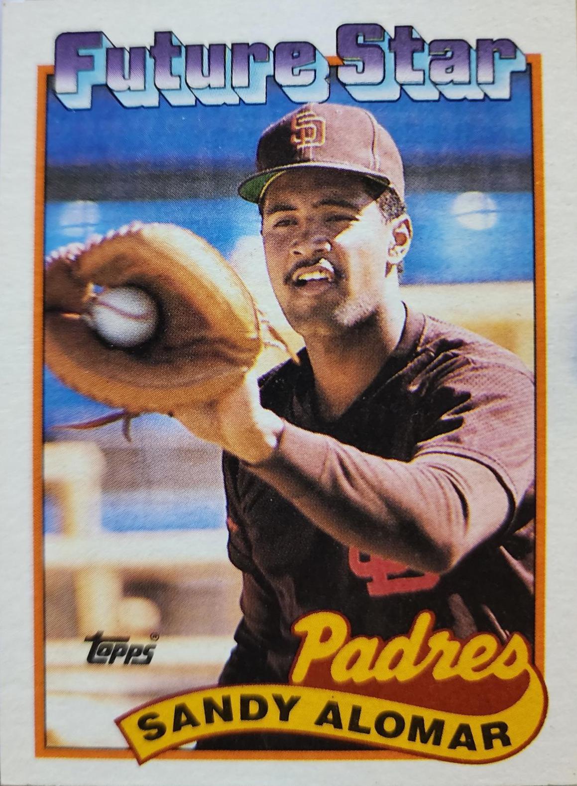 1989 Topps Tiffany Sandy Alomar #648 card