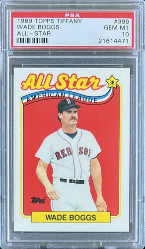 1989 Topps Tiffany Wade Boggs [All Star] #399 card