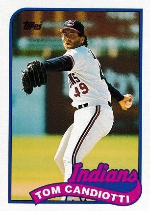 1989 Topps Tom Candiotti #599 card