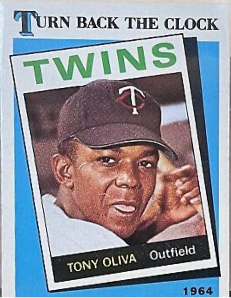 1989 Topps Tony Oliva [No Copyright] #665 card