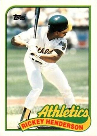 1989 Topps Traded Rickey Henderson #48T card