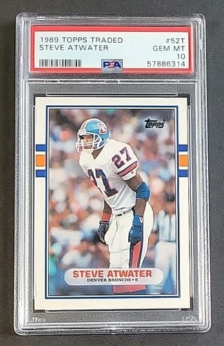 1989 Topps Traded Steve Atwater #52T card
