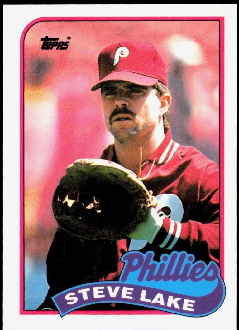 1989 Topps Traded Tiffany Steve Lake #65T card