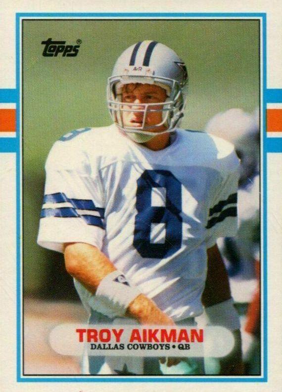 1989 Topps Traded Troy Aikman #70T card