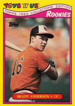 1989 Toys R US Rookies Brady Anderson #2 card
