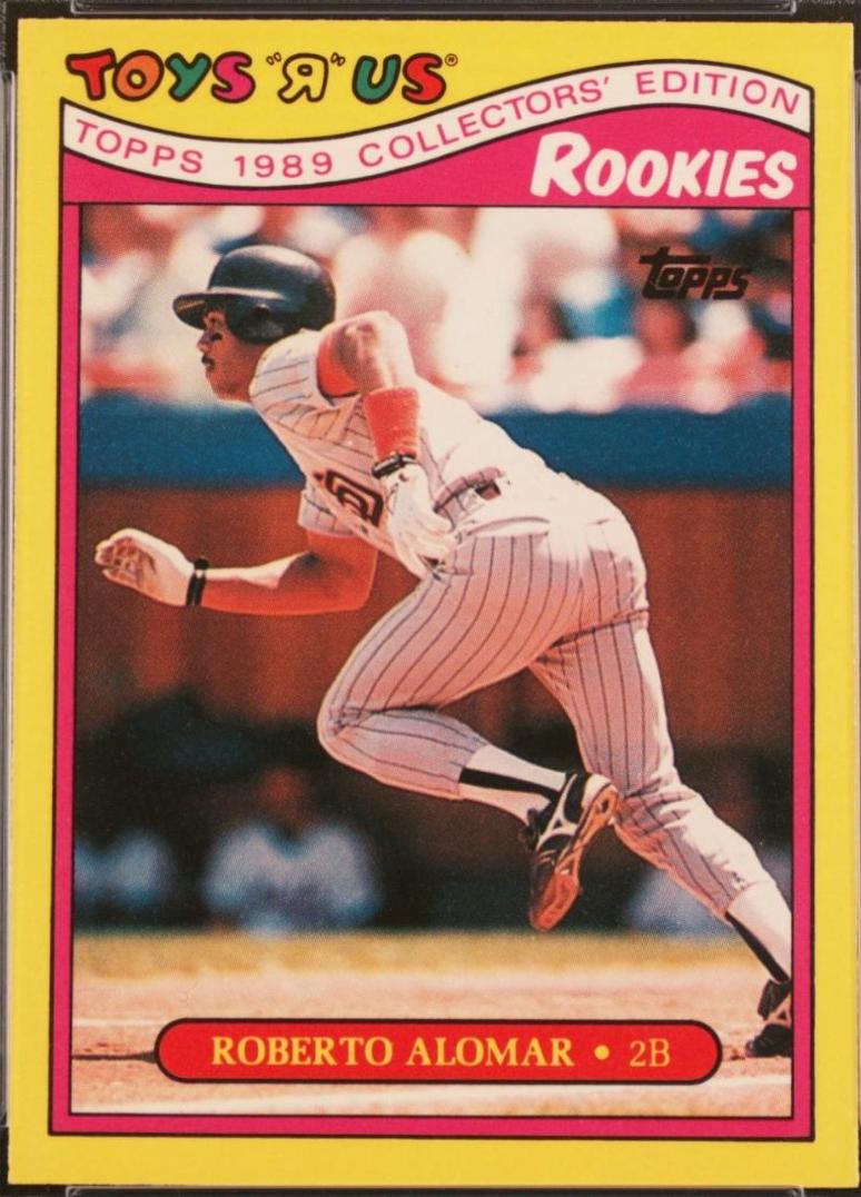 1989 Toys R US Rookies Roberto Alomar #1 card