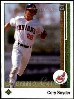 1989 Upper Deck Cory Snyder #170 card
