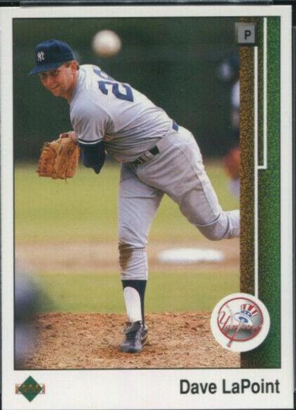 1989 Upper Deck Dave LaPoint #706 card