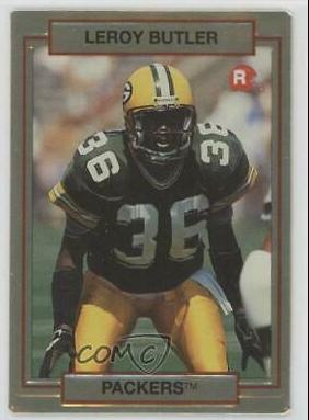 1990 Action Packed Rookie Update LeRoy Butler #10 card