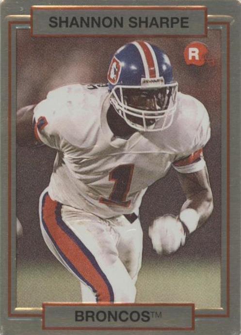 1990 Action Packed Rookie Update Shannon Sharpe #46 card