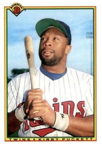 1990 Bowman Kirby Puckett #424 card