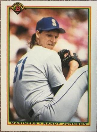 1990 Bowman Randy Johnson #468 card