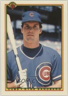 1990 Bowman Tiffany Ryne Sandberg #30 card