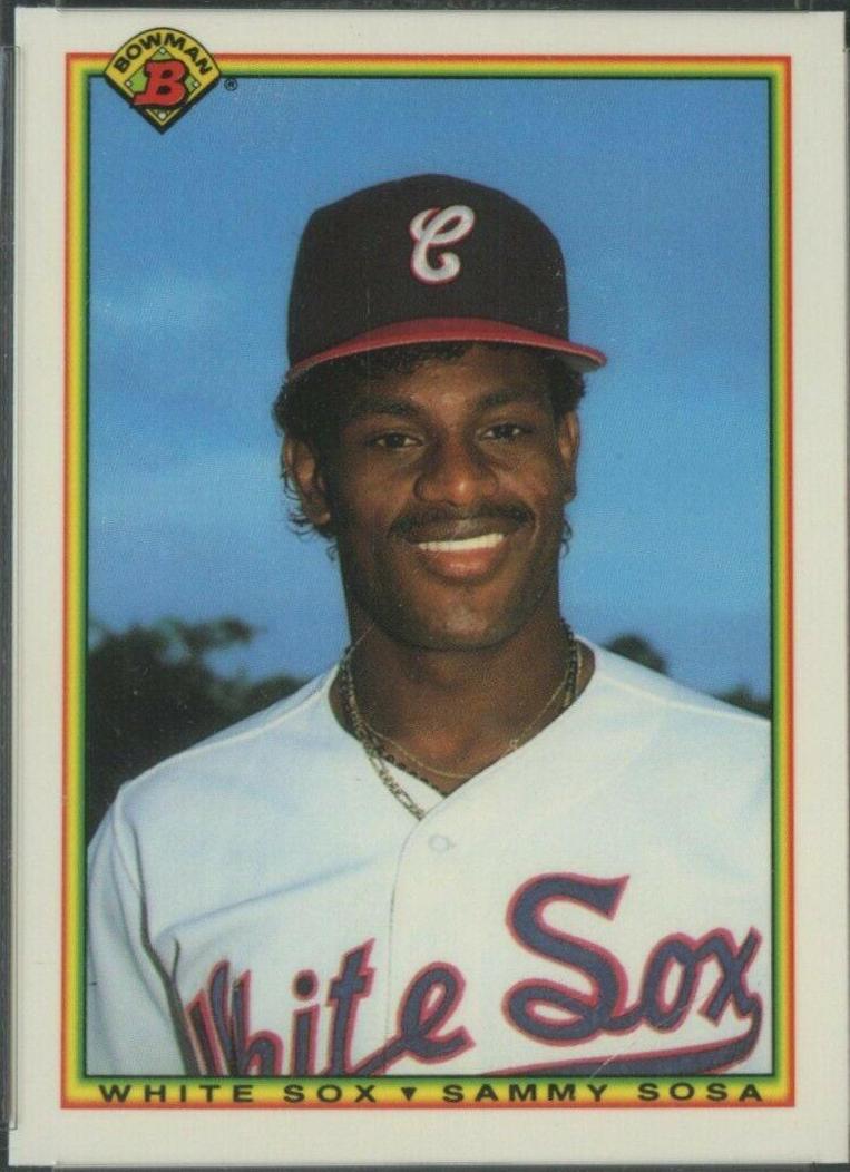 1990 Bowman Tiffany Sammy Sosa #312 card