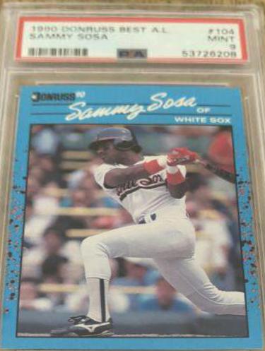 1990 Donruss Best AL Sammy Sosa #104 card