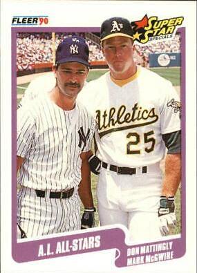 1990 Fleer All Stars Don Mattingly, Mark McGwire #638 card