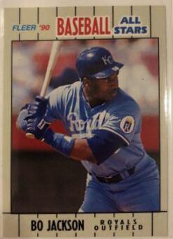 1990 Fleer Baseball All-Stars Bo Jackson #20 card