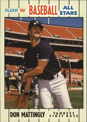 1990 Fleer Baseball All-Stars Don Mattingly #24 card