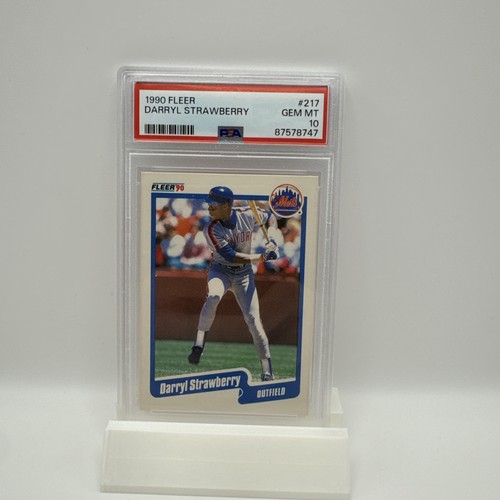 1990 Fleer Darryl Strawberry #217 card