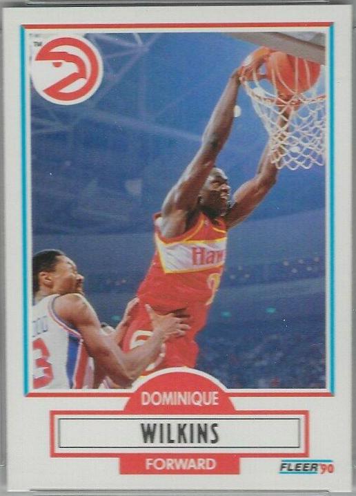 1990 Fleer Dominique Wilkins #6 card