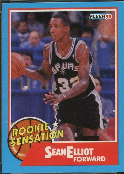 1990 Fleer Rookie Sensations Sean Elliott #2 card