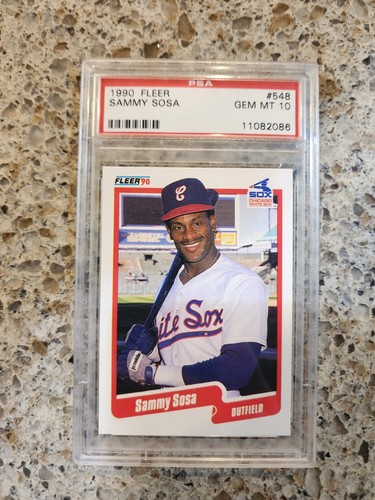 1990 Fleer Sammy Sosa #548 card
