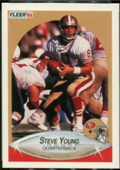 1990 Fleer Steve Young #17 card