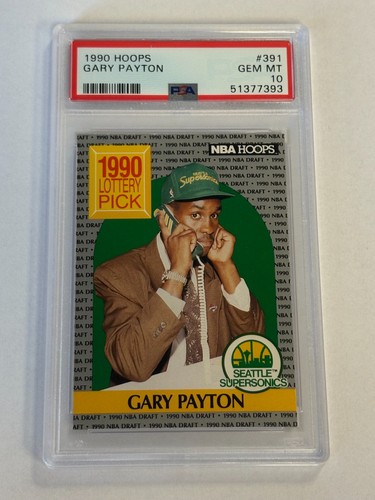 1990 Hoops Gary Payton #391 card