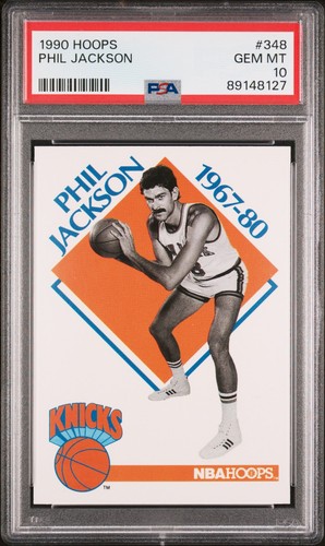 1990 Hoops Phil Jackson #348 card