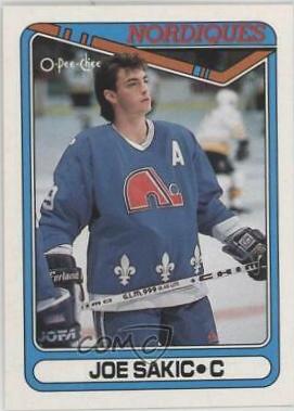 1990 O-Pee-Chee Joe Sakic #384 card