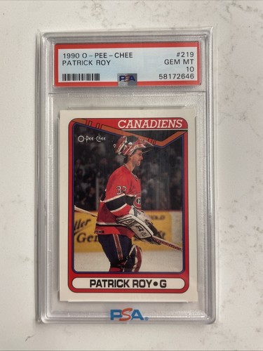 1990 O-Pee-Chee Patrick Roy #219 card