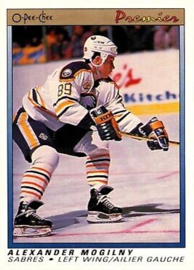 1990 O-Pee-Chee Premier Alexander Mogilny #75 card