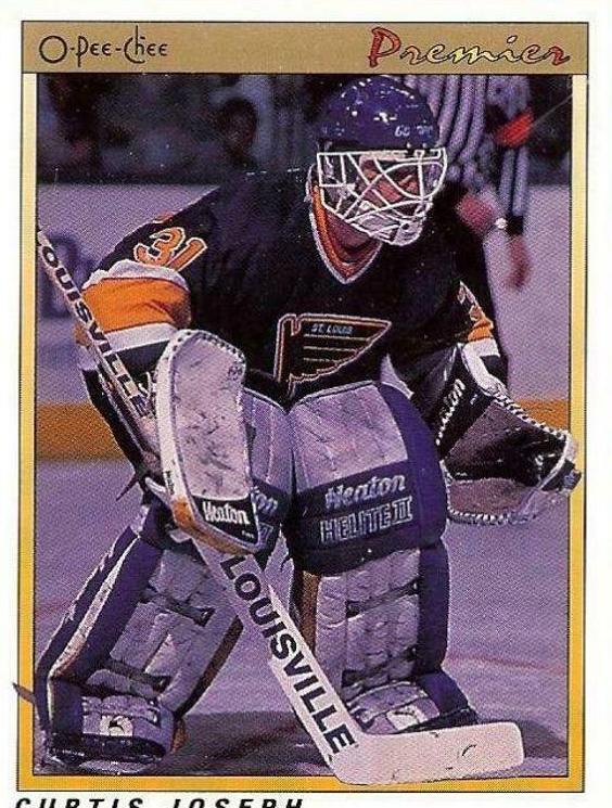 1990 O-Pee-Chee Premier Curtis Joseph #51 card