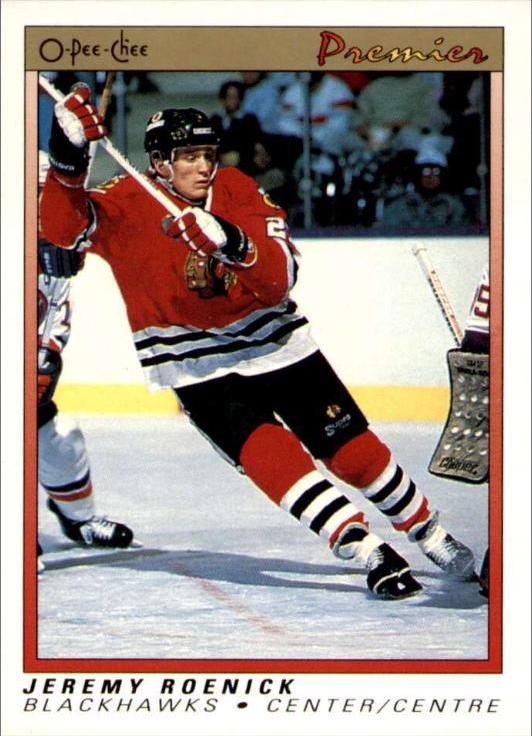 1990 O-Pee-Chee Premier Jeremy Roenick #100 card