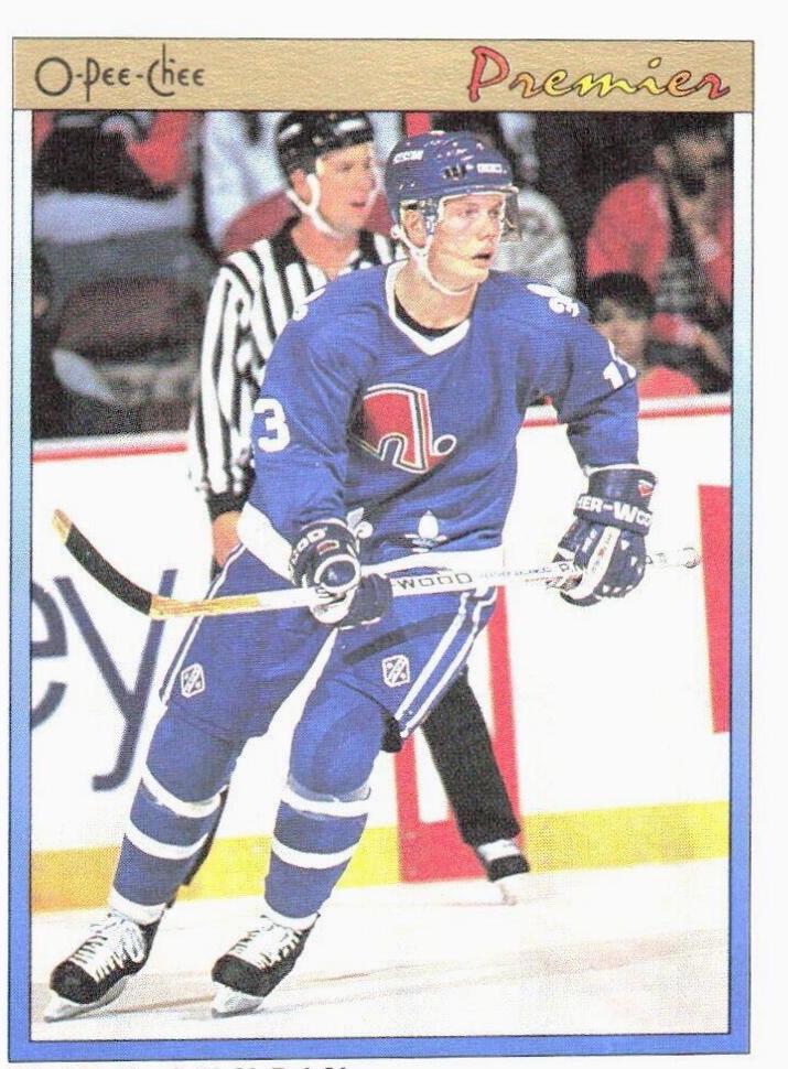 1990 O-Pee-Chee Premier Mats Sundin #114 card