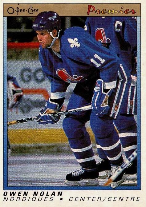1990 O-Pee-Chee Premier Owen Nolan #86 card