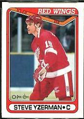 1990 O-Pee-Chee Steve Yzerman #222 card