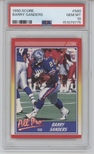 1990 Panini Score Barry Sanders #580 card