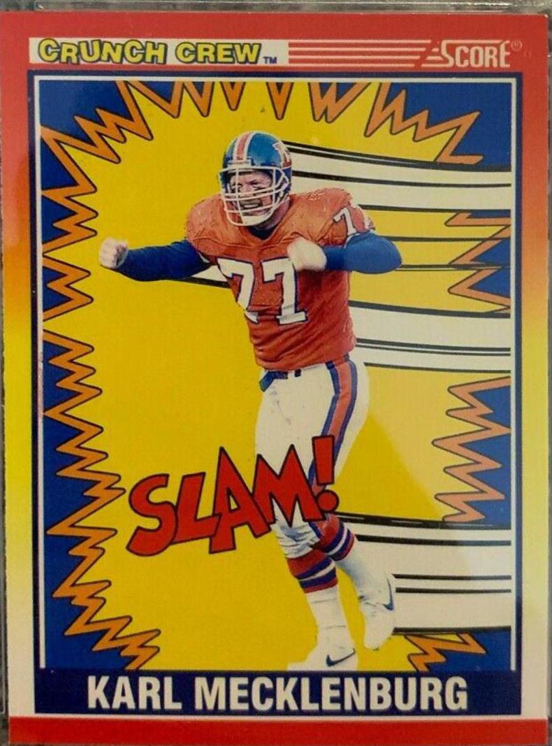 1990 Panini Score Karl Mecklenburg #551 card