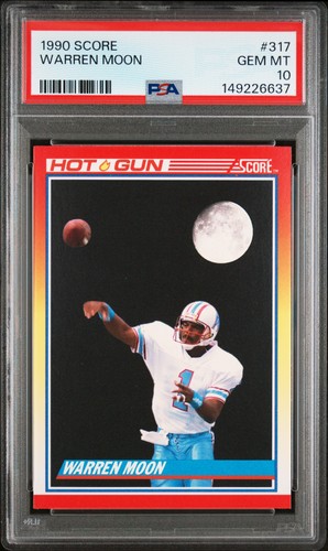 1990 Panini Score Warren Moon #317 card