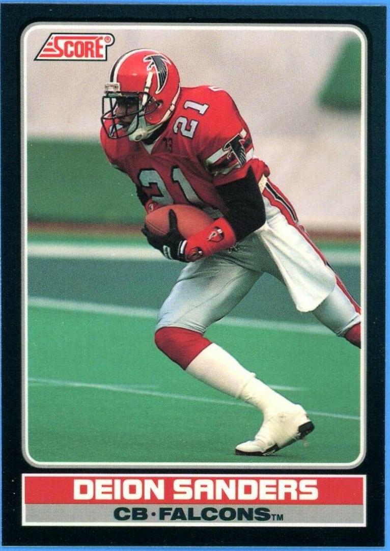 1990 Panini Score Young Superstars Deion Sanders #15 card