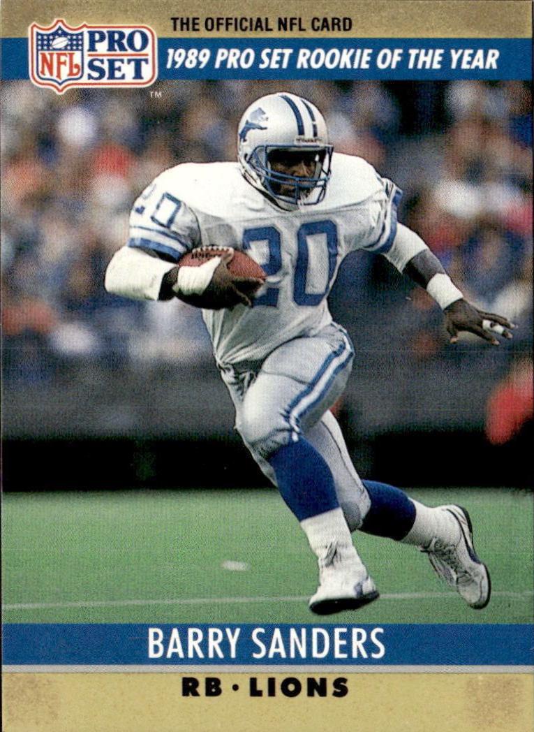 1990 Pro Set Barry Sanders: Rookie of the Year #1 card