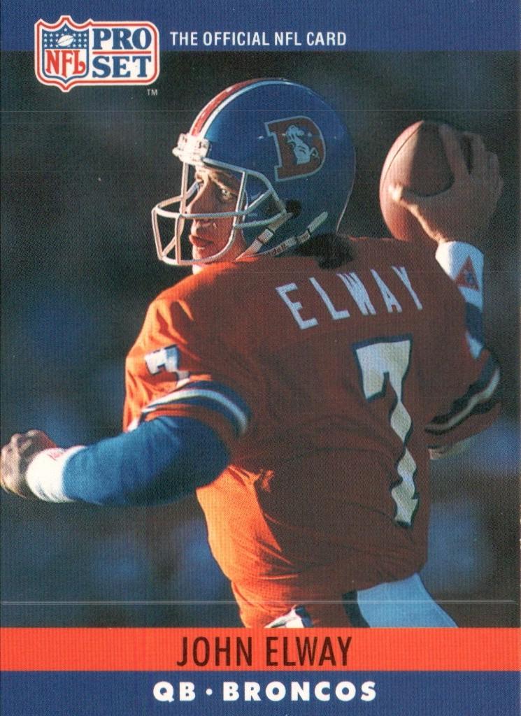 1990 Pro Set John Elway #88 card